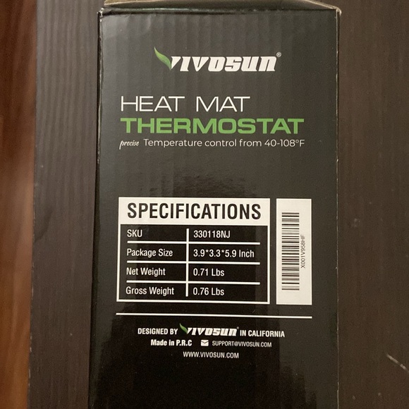 Vivosun Heat Mat Thermostat- New in Box, Never Used - Picture 2 of 4